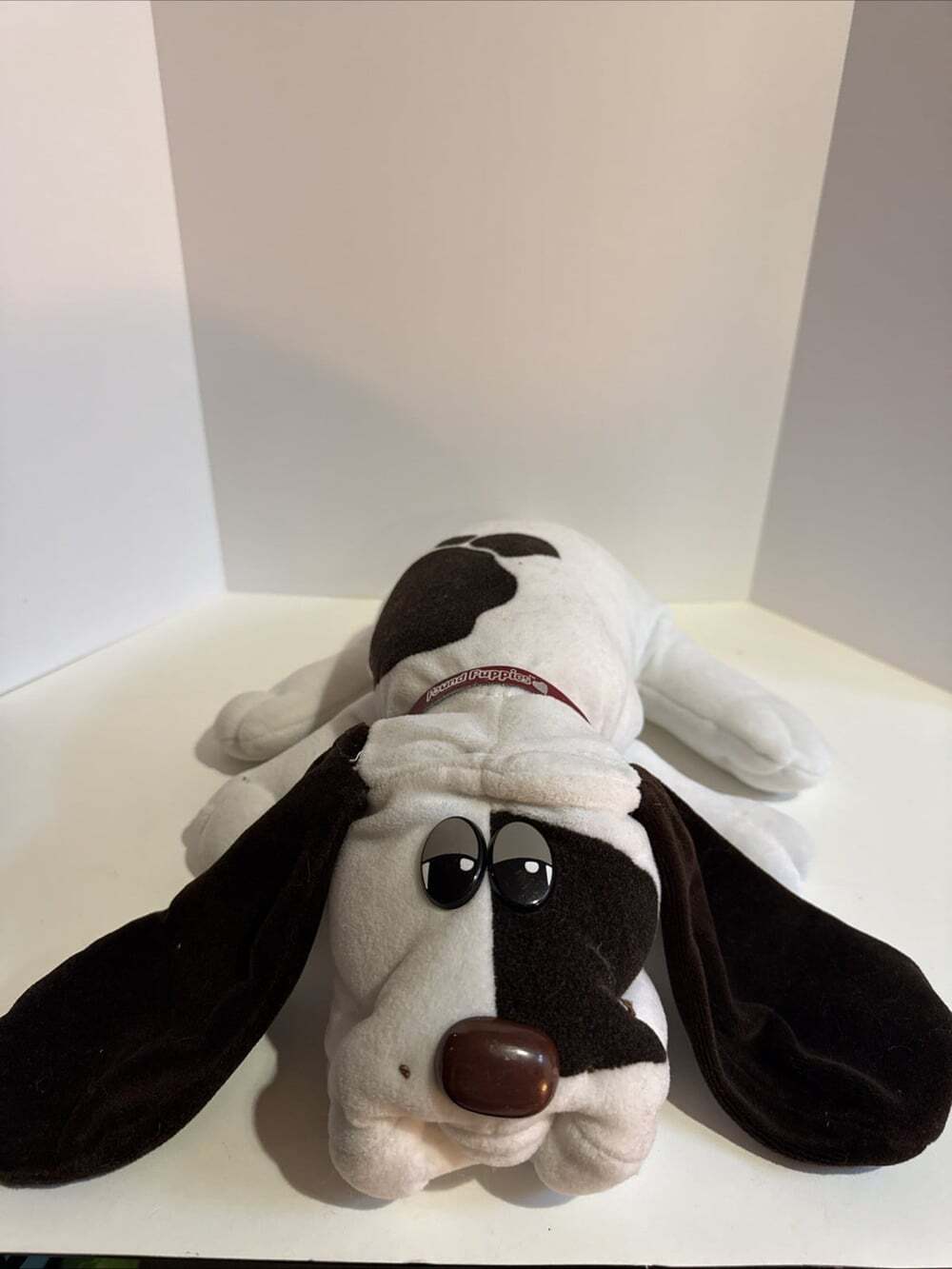Vintage 1985 Tonka Pound Puppy Large 18" Tan w/ Dark Spots & Ears